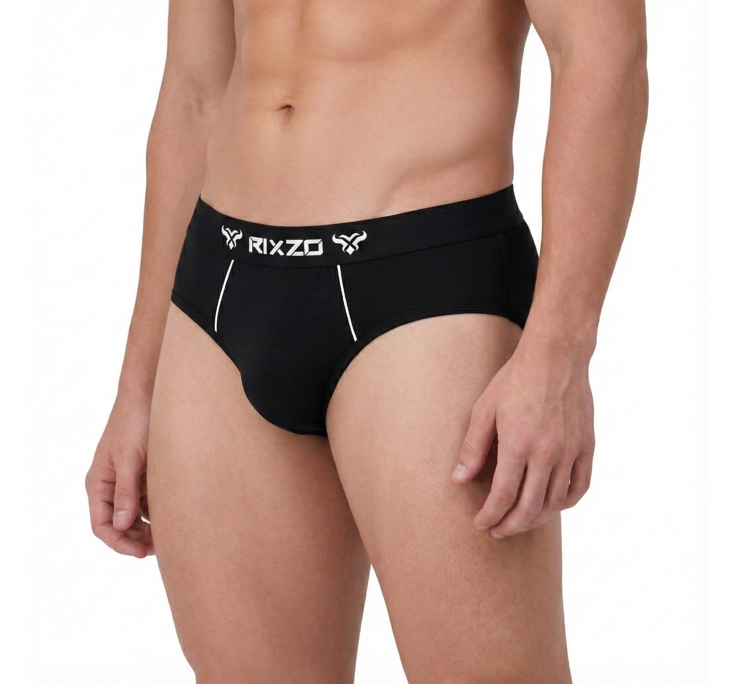rixzo Men's Cotton Premium Black Underwear-picture-25