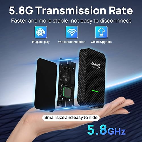 Miniatura 3 de CarlinKit CarPlay - Adaptador inalámbrico, adaptador 3.0 Apple CarPlay para automóviles CarPlay con cable OEM y iPhone, carcasa antideslizante