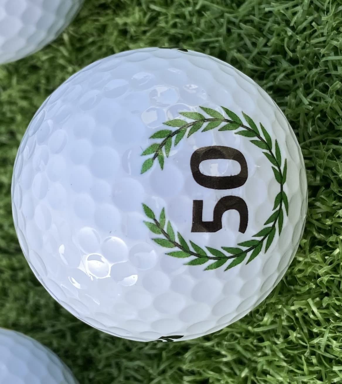 Set di palline da golf compleanno 50 con Happy Birthday Motiv in confezione regalo/Golf Regalo di compleanno