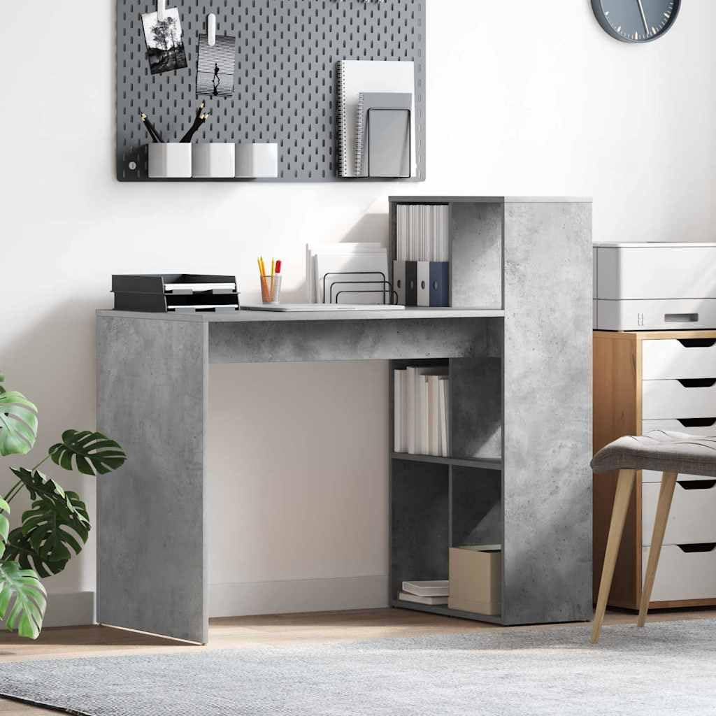 Biurko Szary Cement Drewniany Inżynieria 108 x 55 x 103,5 cm do komputera
