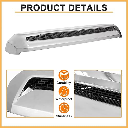 Miniatura 2 de Moldeo de abultamiento de capó compatible con Toyota Tundra Front Upper Grille Hood Scoop 2014-2021