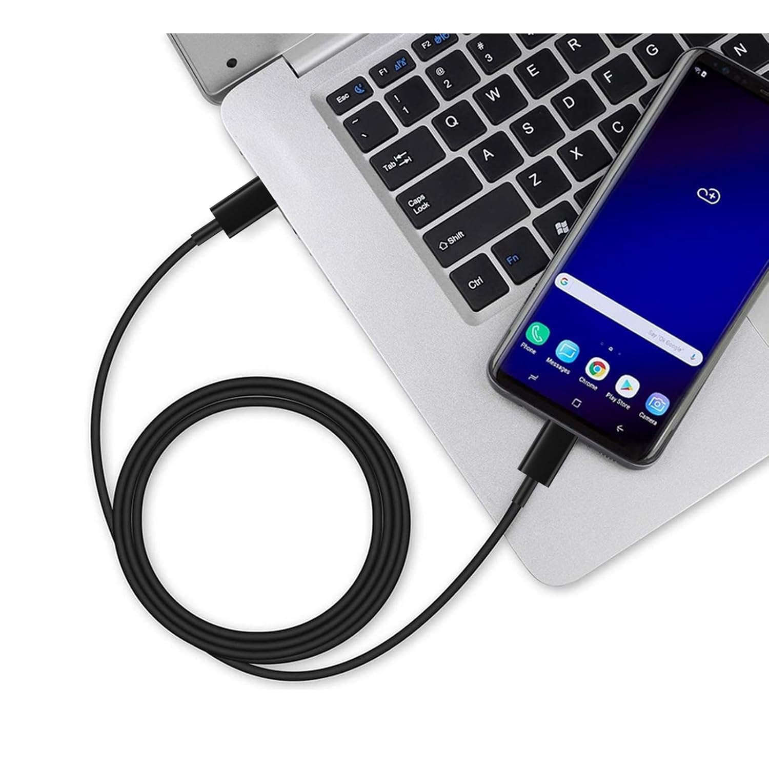 Cable USB C a USB C, cable trenzado de carga tipo C a tipo C, cable de carga rápida de 4 pies a USB C para Android/teléfono/Pad y más 【Paquete de 3】