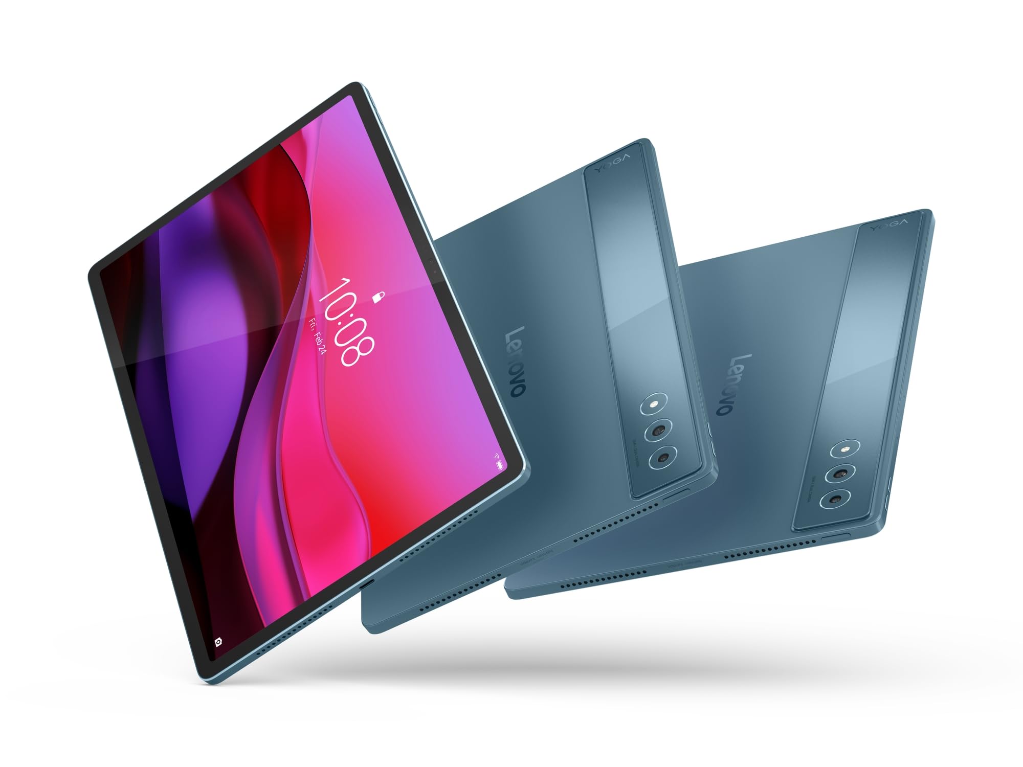 Lenovo Yoga Tab Plus tablet 12,7" 3K (Qualcomm Snapdragon 8 Gen 3, 16 GB RAM, 256 GB UFS 4.0, 144 Hz, Wi-Fi 7, Bluetooth 5.4, Android 14) Tidal Teal, w zestawie klawiatura + długopis