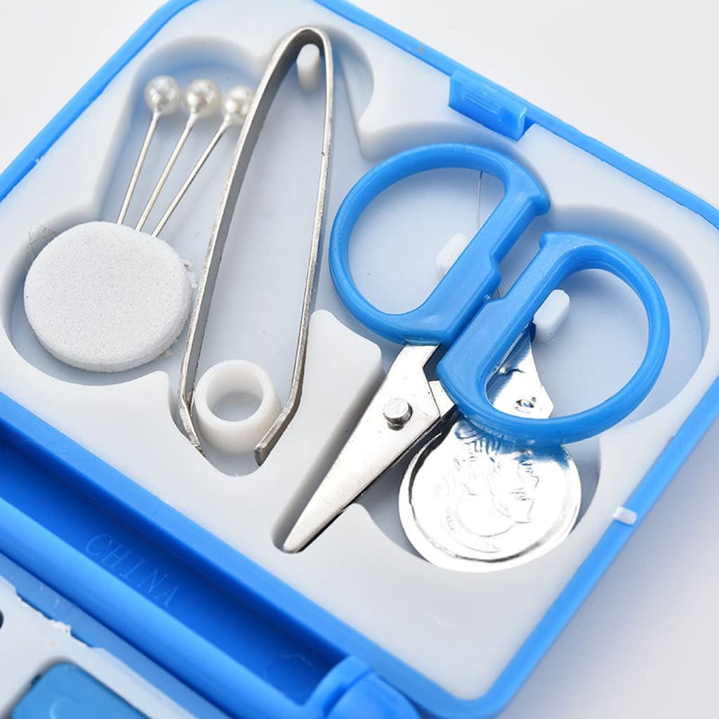 JFDBGU Almacenamiento de Costura, Kit de Costura, Bricolaje Herramienta portátil con Punta de Tono de Aguja Tijeras for Viajar y hogar