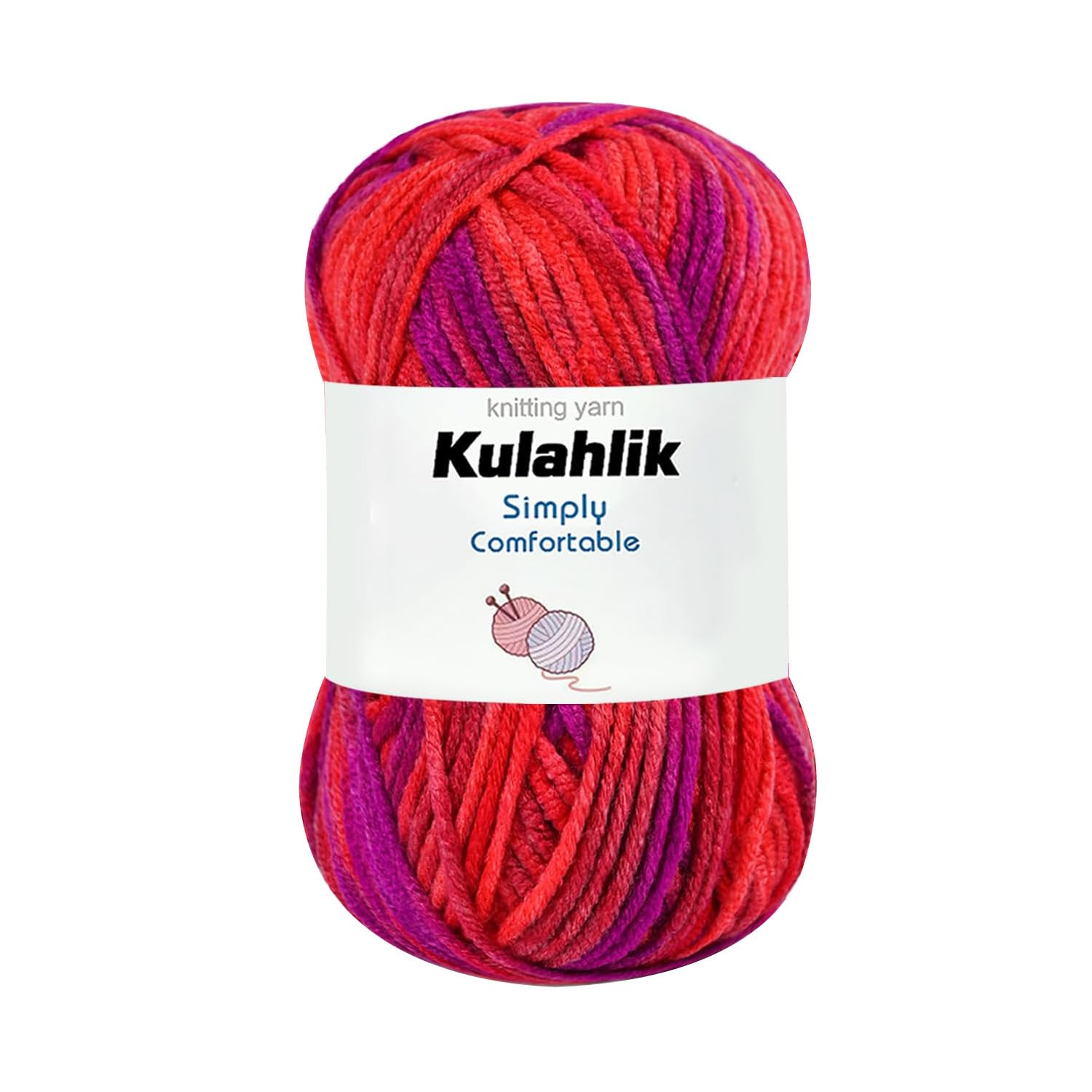 250g(5x50g) Acrylic Yarn for Crochet/Knitting, Colorful Gradient Yarn Thread, 5 Rolls Skeins, Perfect for Any Knitting Crochet and Crafts Mini Project — view 60