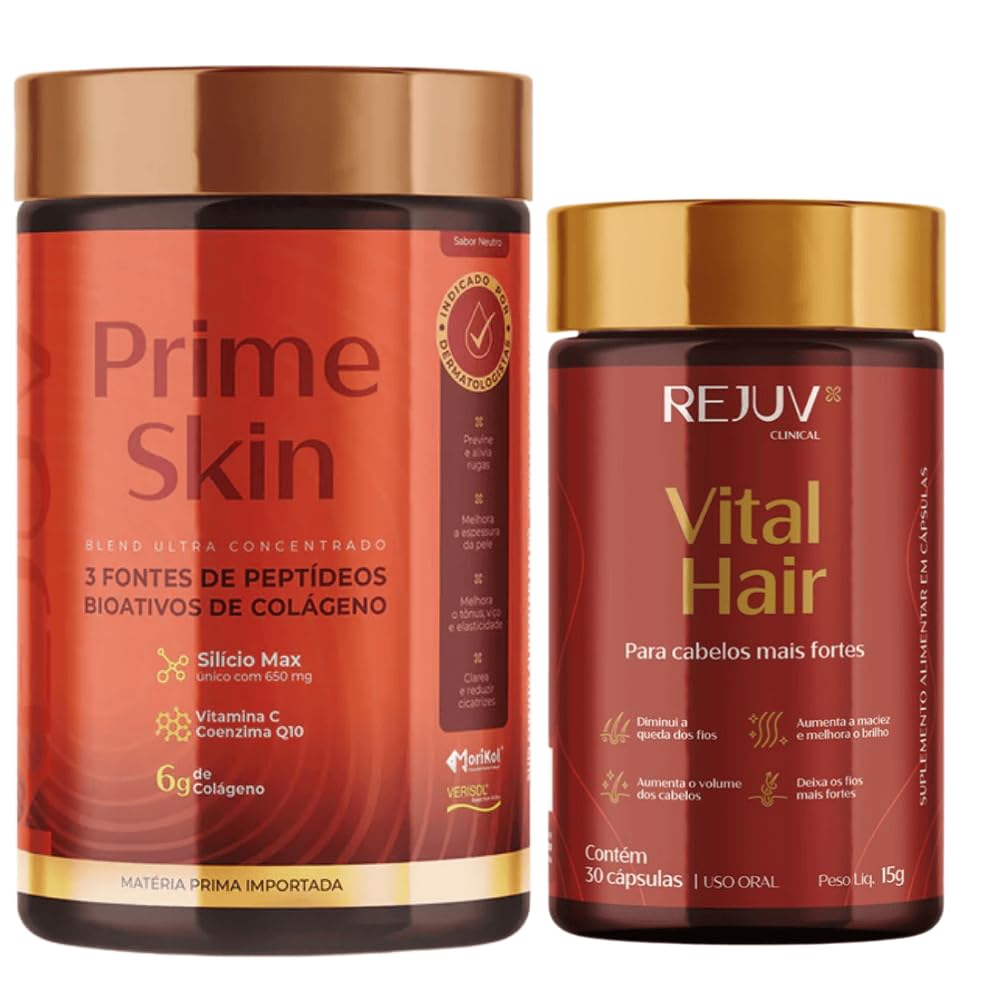 Kit Prime Skin Com Verisol e Morikol + Vital Hair 30 Caps – Rejuv em promoção! Veja a oferta e mais achadinhos de Vitaminas & Suplementos 2 Hoje é o melhor dia para comprar Kit Prime Skin Com Verisol e Morikol + Vital Hair 30 Caps – Rejuv com aquele preço maroto! Promoção! Aproveite a oferta! 2