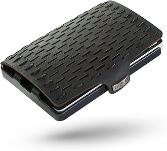 I-CLIP Original Wallet with Coinpouch - Leather Wallet - Men -Cardholder with Moneyclip - Slim Wallet - Black