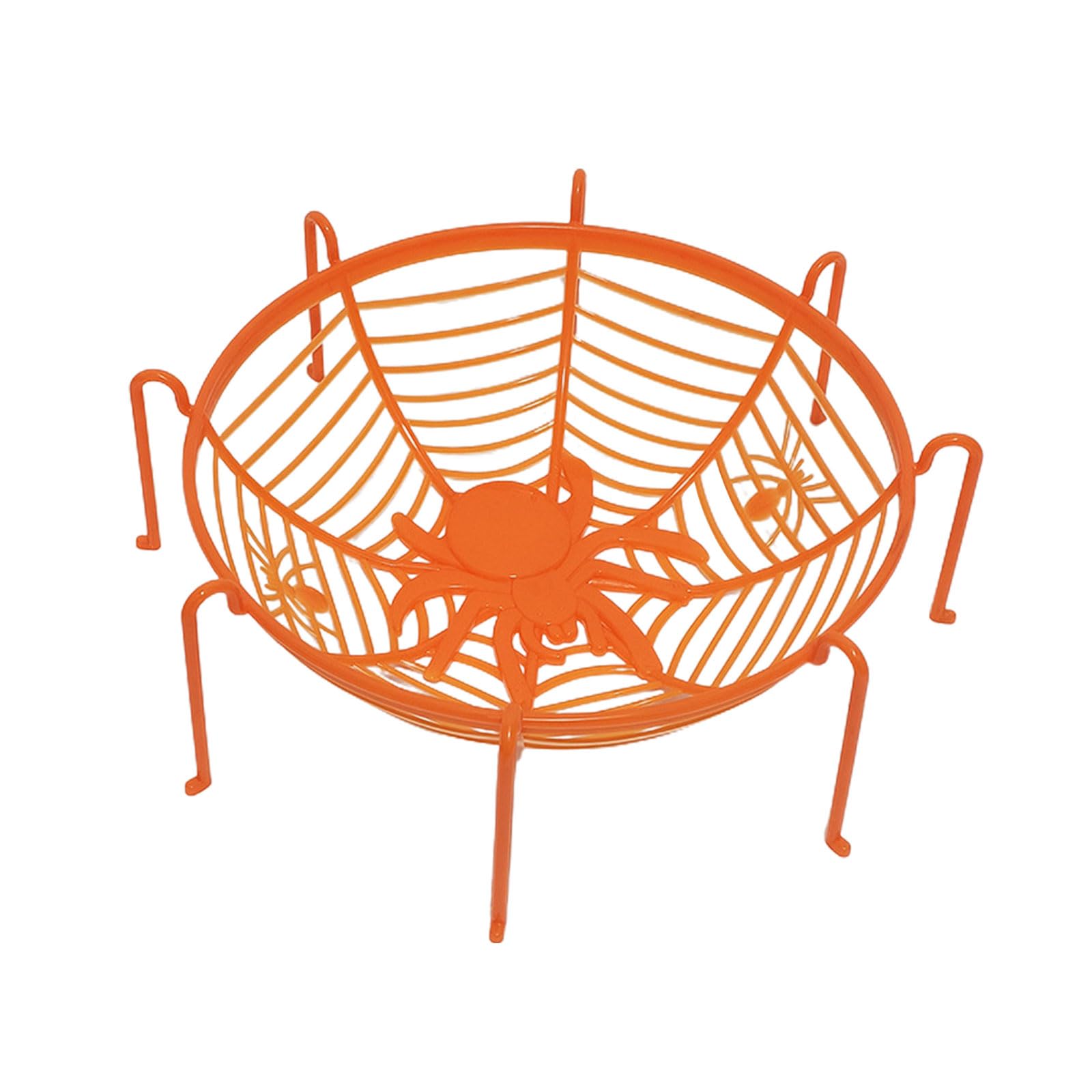 HZBB Halloween Spiders Web Fruit Bowls for Trick or Treats Candy Spiders Shape Holder Baskets Shape Holder