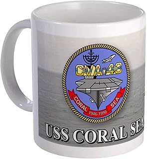 USS Coral Sea CV-43 Mug - Ceramic 11oz Coffee/Tea Cup Gift Stocking Stuffer