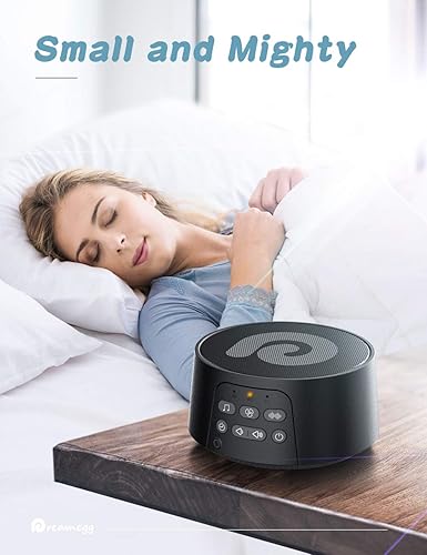 Miniatura 4 de Dreamegg Paquete D1 con máquina de sonido D3 Pro para dormir, máquina de ruido blanco recargable para dormir, 29 sonidos de alta fidelidad, batería
