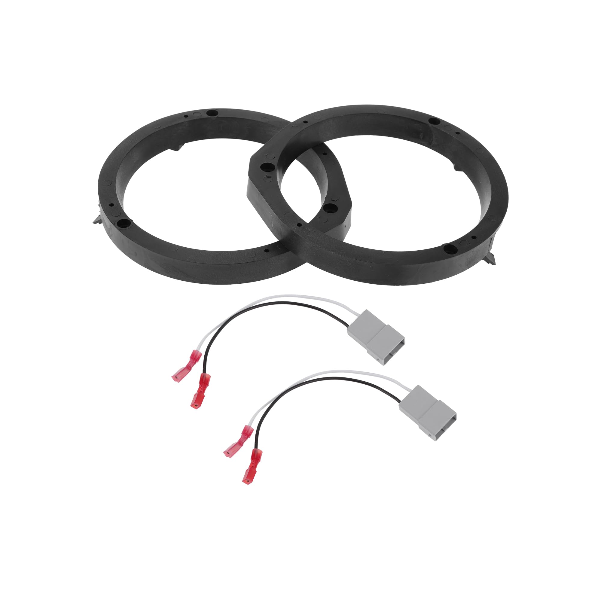 Anillo Espaciador De Altavoz Adaptador De Altavoz Tweeter Para Honda Accord 2008-2012 Impermeable Negro 2 pc