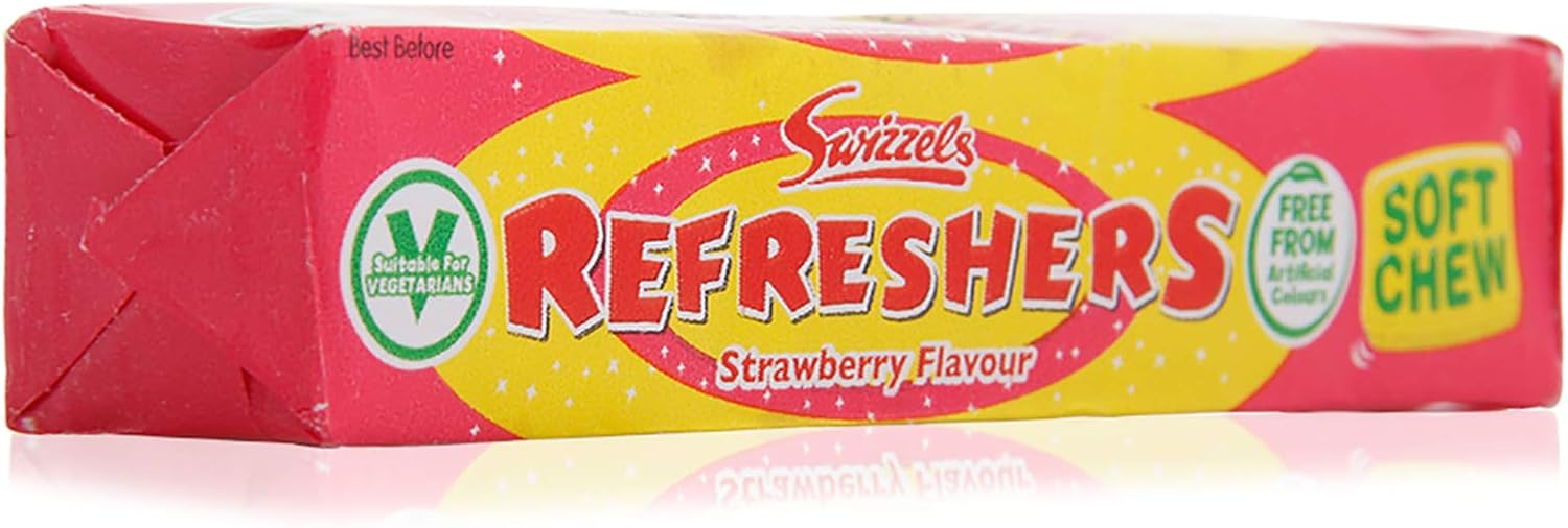 Swizzels Refreshers Strawberry Flavour Soft Chew 43 g : Amazon co uk