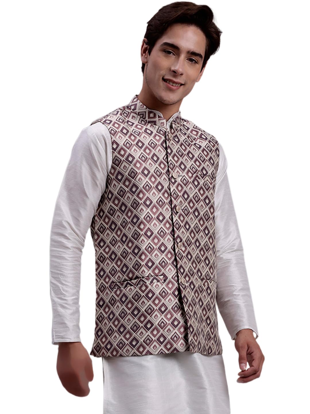 jompers Men's Woven Design Waistcoat-picture-24