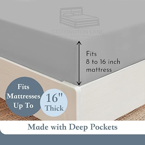 Miniatura 4 de Juego de sábanas Flex King de cabeza dividida para cama ajustable, sábanas de tamaño King flexible para dormir con número de cama, sábanas de