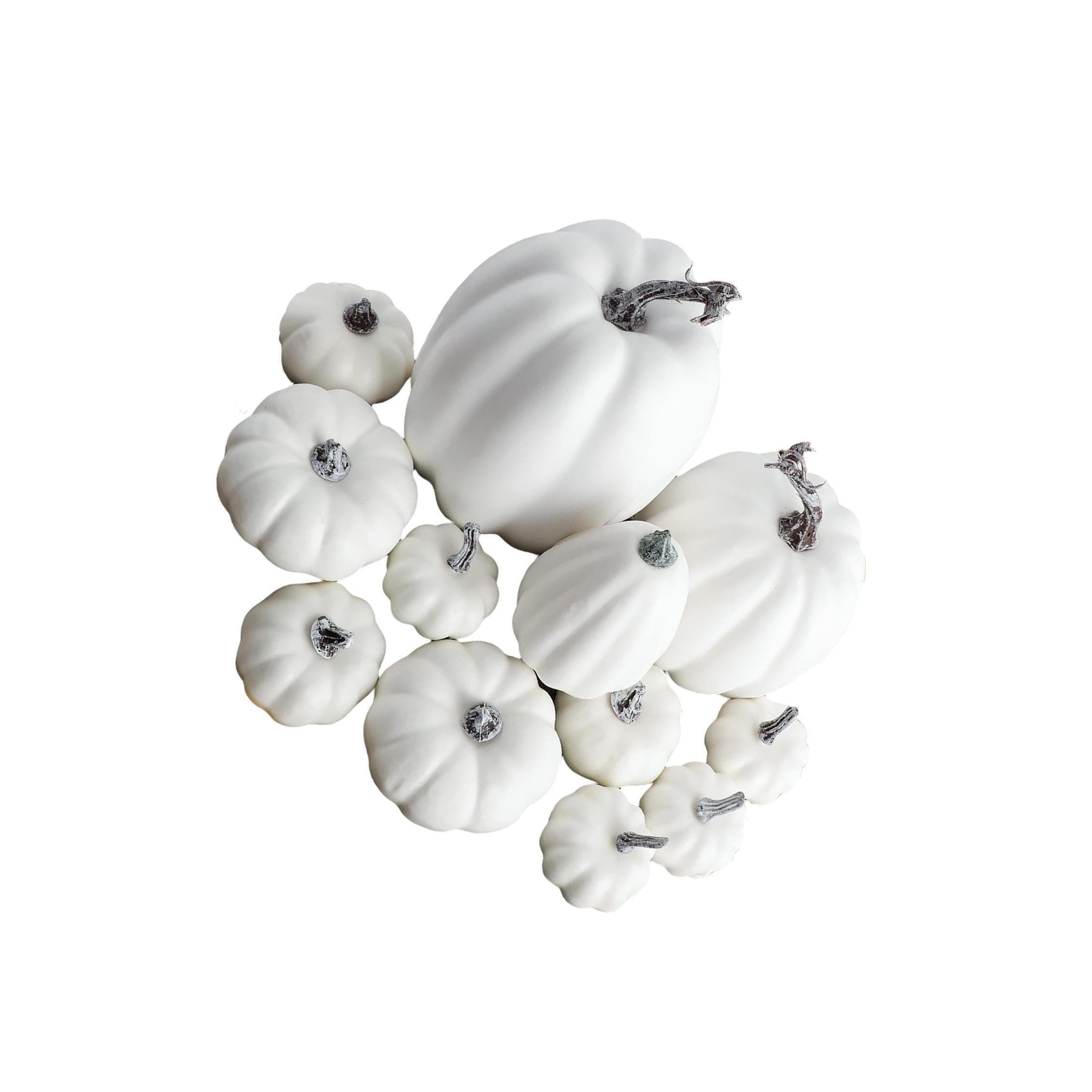 LIXSAZSE 12pcs/set Celebrate Harvest With Artificial Lifelike Pumpkin Assorted Foam Kit Simulation Pumpkin Suitable For Shops.