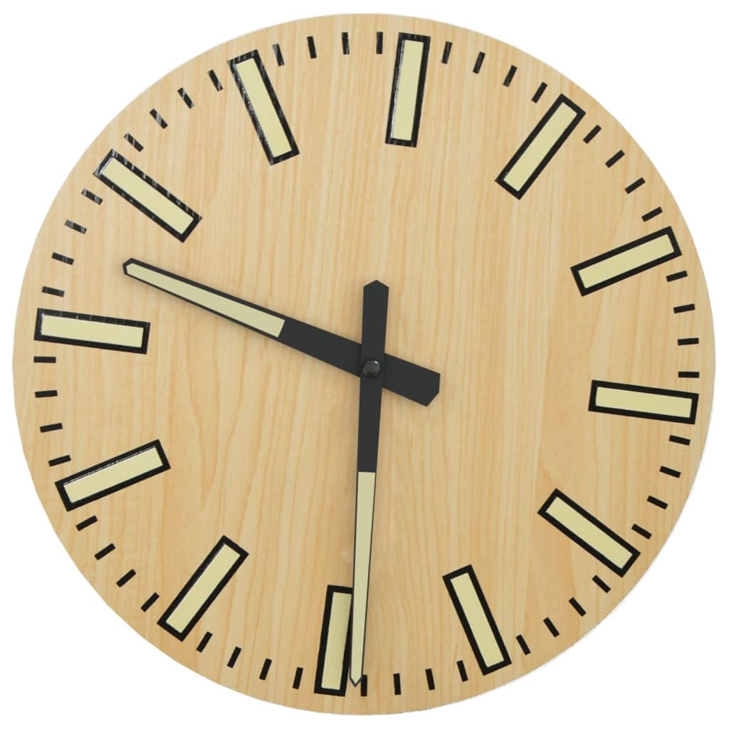 Orologio a Parete con Ore e Lancette Luminose Giallo Ø30 cm,Orologio da Parete Adesivo Grande - Particolari Moderni - Orologio da Muro per La Casa Soggiorno Cucina Camera da Letto Ufficio Decora