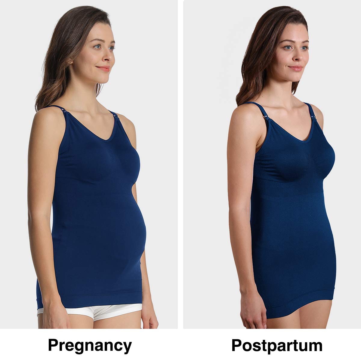 4How Tops d'allaitement de Maternité Tank Top Femme sans Couture Débardeur