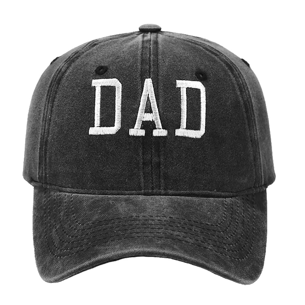 Gorra de béisbol para mujeres y hombres, ajustable, vintage, de algodón lavado, desgastado, gorra de béisbol con cierre a presión, Papá 3