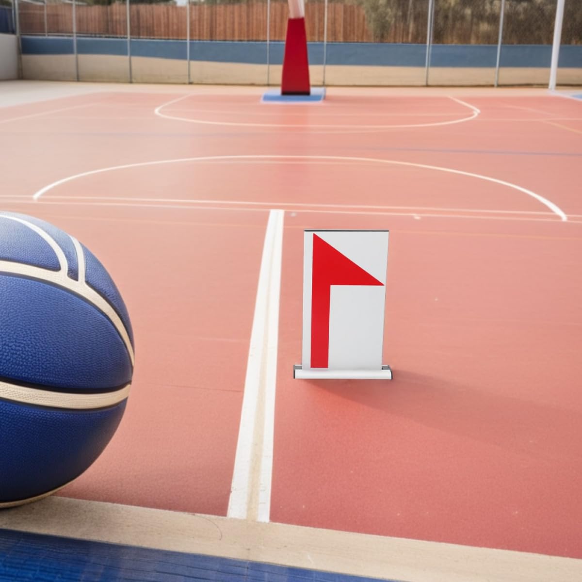 Gatuida Indicador y Tablero de Flecha de Saque para Baloncesto de Aleación de Aluminio para Transición Fácil con Conmutador de Servicio en Partidos de Baloncesto