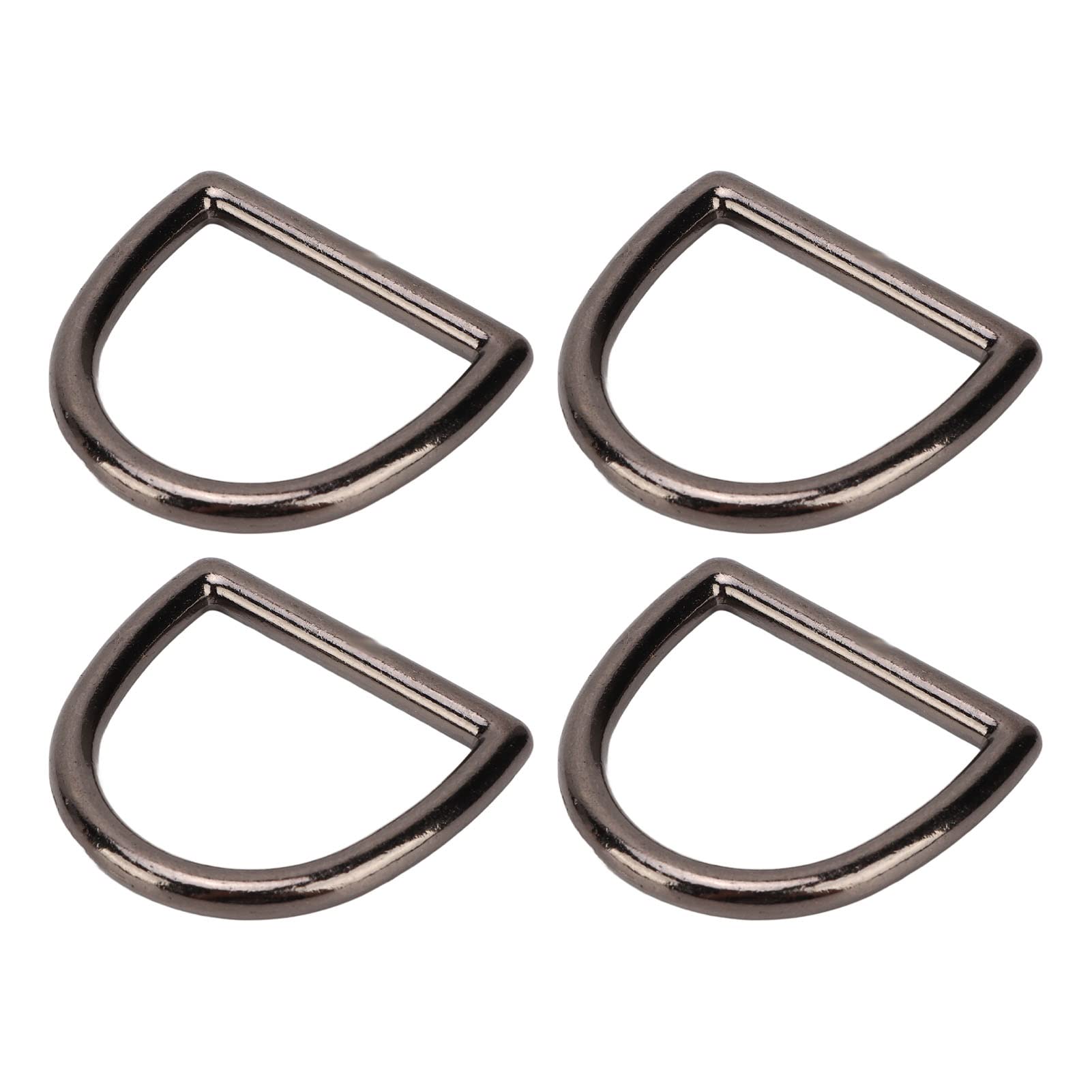 120 Stück Metall-D-Ringe, D-förmige Schnallenclips für DIY-Handtaschen, Rucksäcke und Gürtel, D-Schnallen aus Zinklegierung mit glatter Oberfläche, rostbeständige D-Haken für