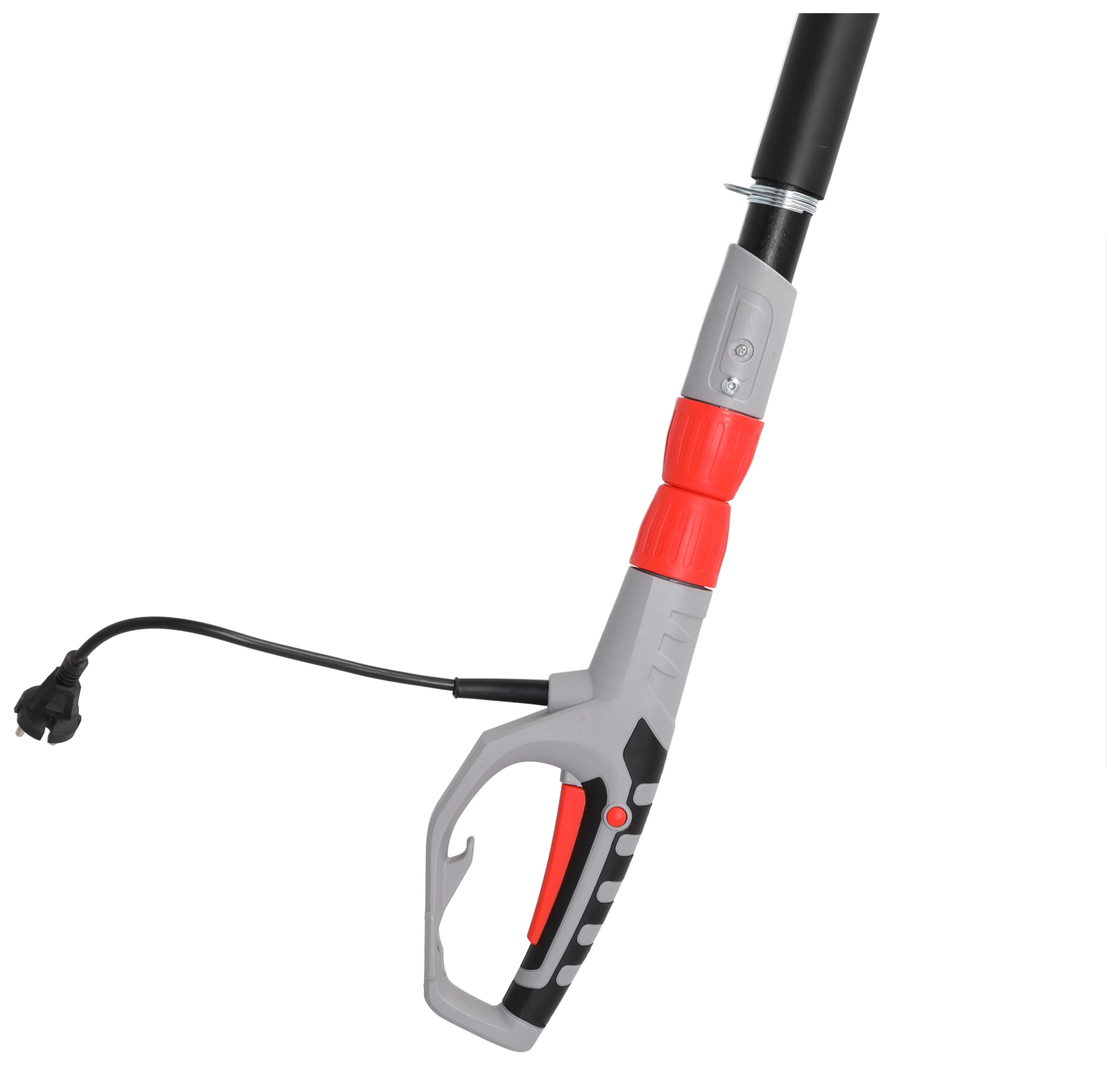 DEDRA Motosierra eléctrica DED8699 2,85 m con brazo telescópico, 750 W, 8", velocidad de cadena eficiente: 11 m/s, sistema sin herramientas para tensar la cadena, ángulo de cabeza ajustable +/-30°