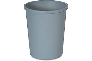 Rubbermaid Commercial Products Untouchable Round Plastic Trash Can (11 Gallon)