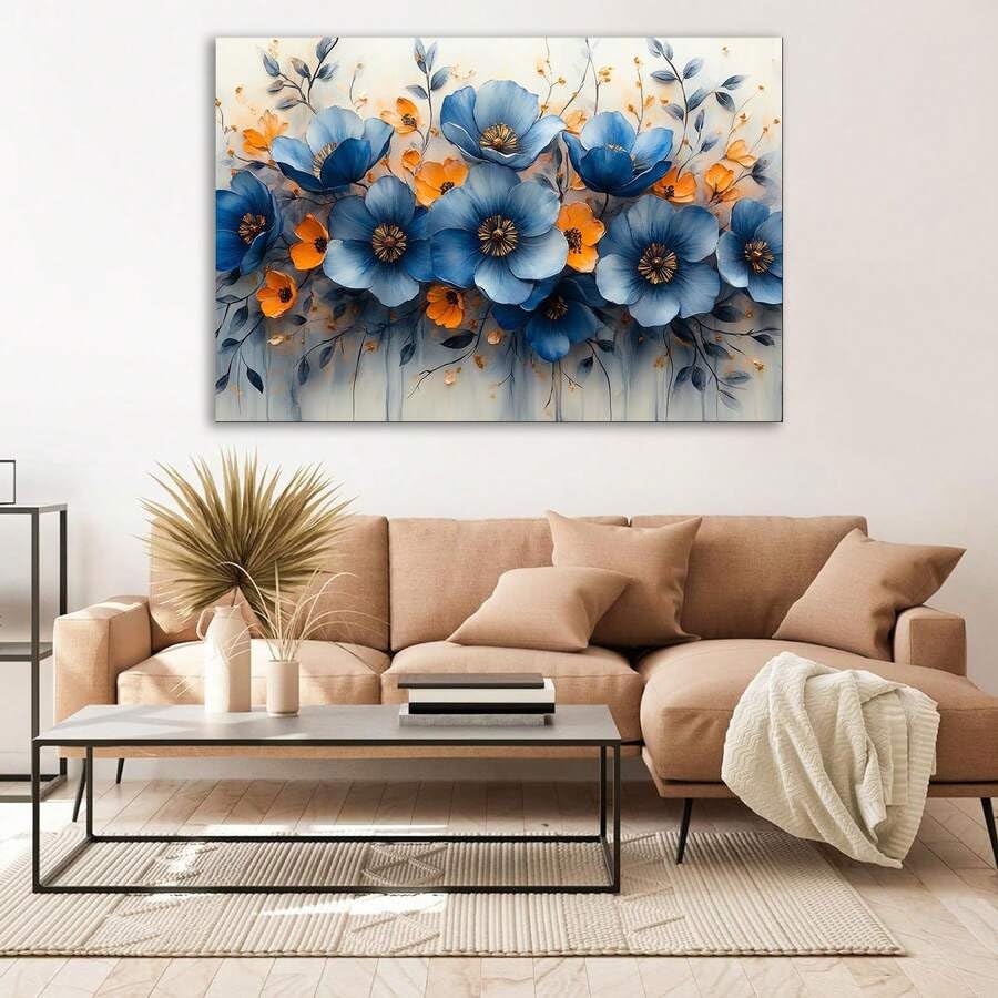 Tableau fleurs sauvages pour d&eacute;corer un bureau et dynamiser vos murs - 4