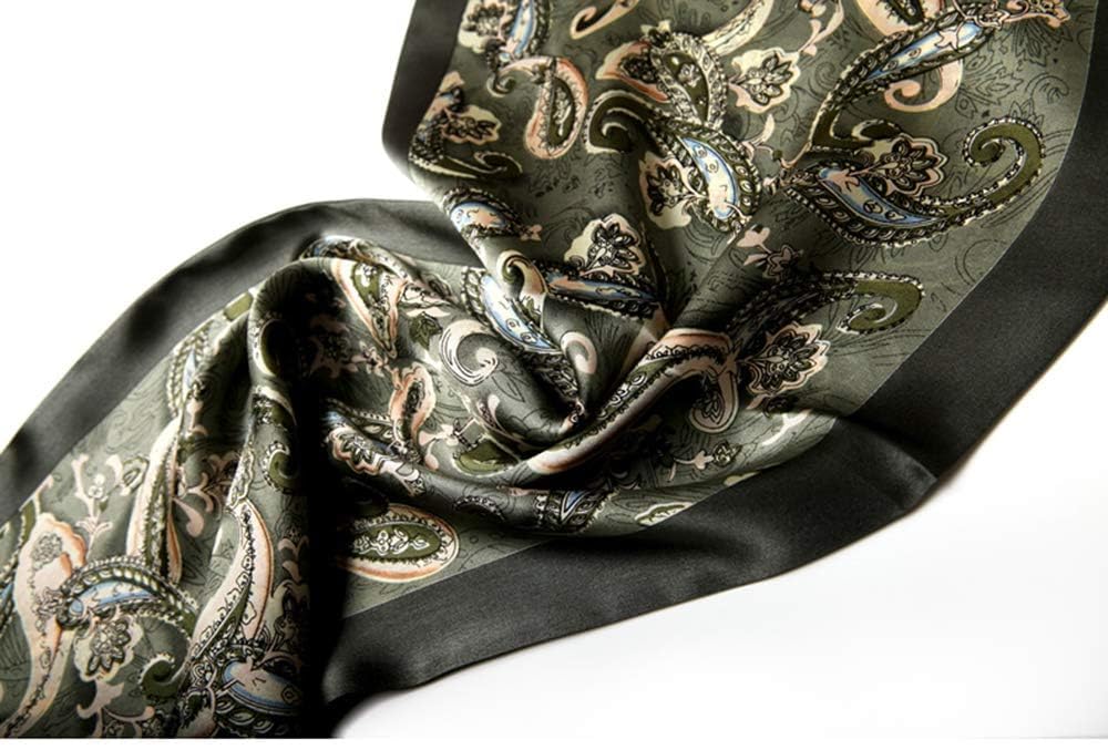 Foulard en Soie Vintage pour Homme, 100% Pure, Motif Classique, Double Couche, imprimé Gentleman