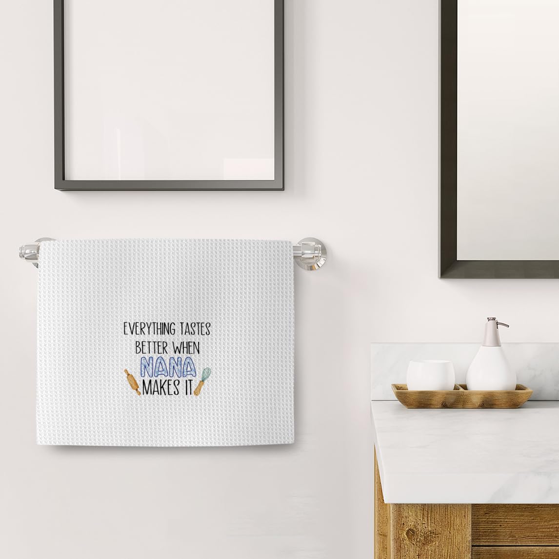 Nana Gifts Kitchen Towels, Best Nana Grandma Gifts, Gifts for Nana Grandma Dish Towels Tea Towels for Kitchen, Grandma Gifts for Christmas Birthday Hand Towels for Bathroom, 16x24 Inches