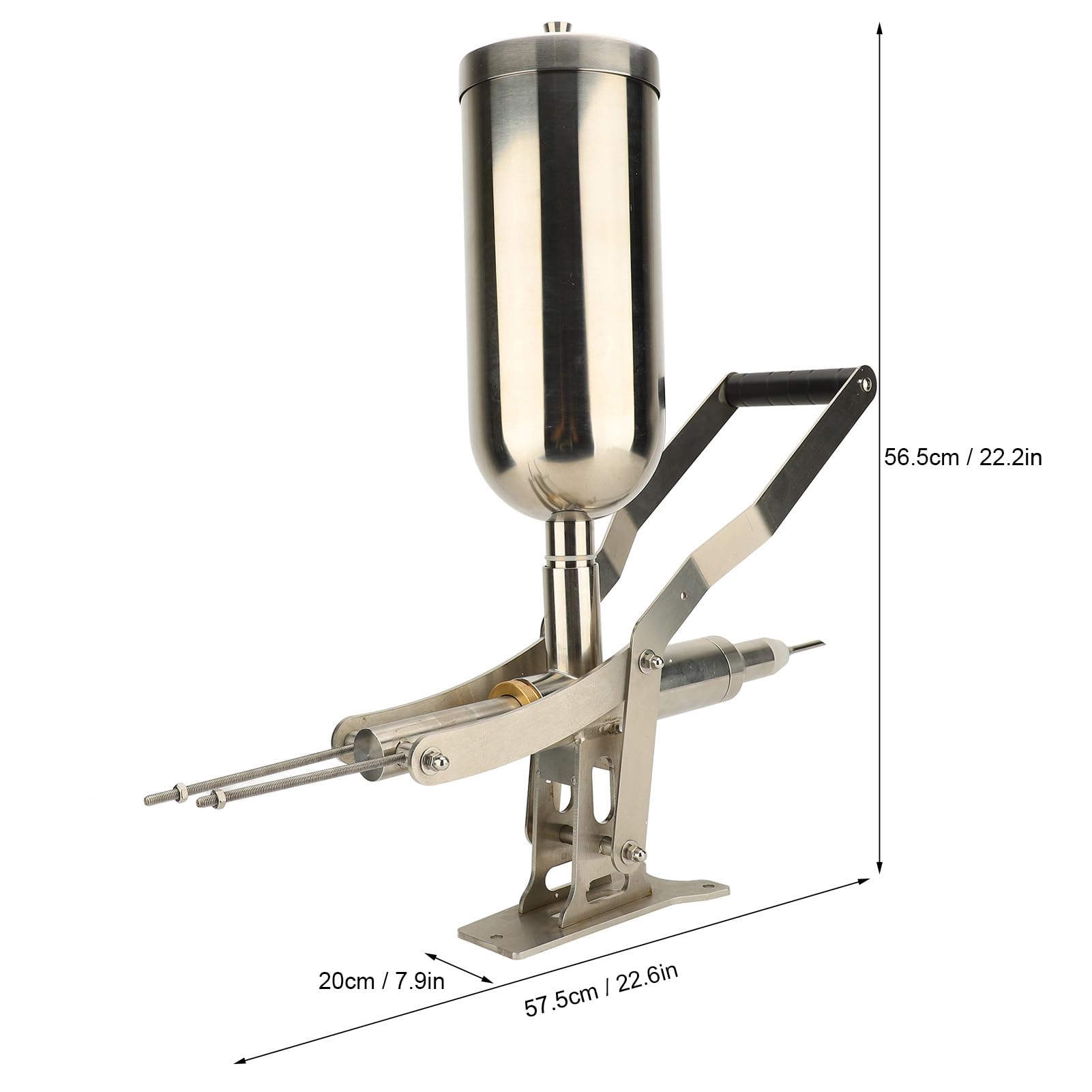 Donut Filler Machine 4 5L Manual 304 Stainless Steel Doughnut Jelly Cream Filling Machine for Bread Cake Churros — view 2
