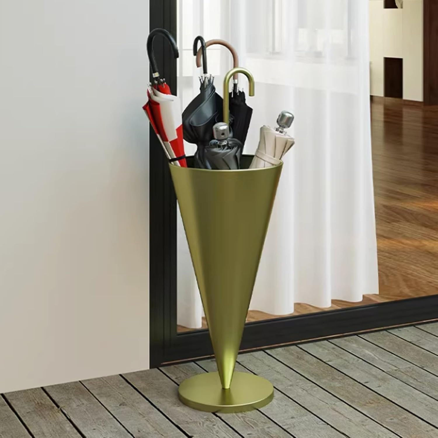 Porte-parapluies en métal durable pour l'entrée de la maison