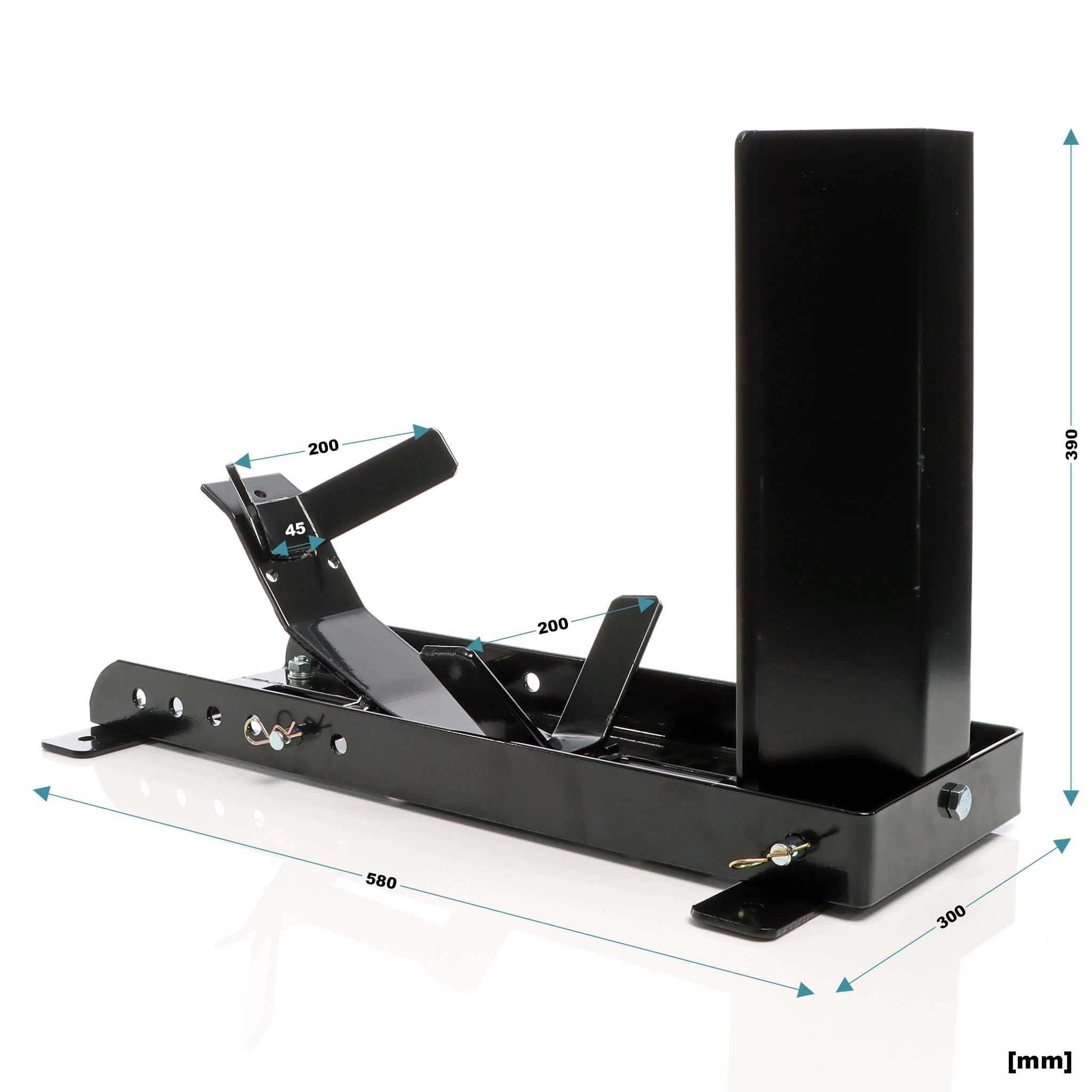 XPOtool Soporte de motocicleta hasta 680kg Ø16-21" ajustable para rueda delantera y trasera moto