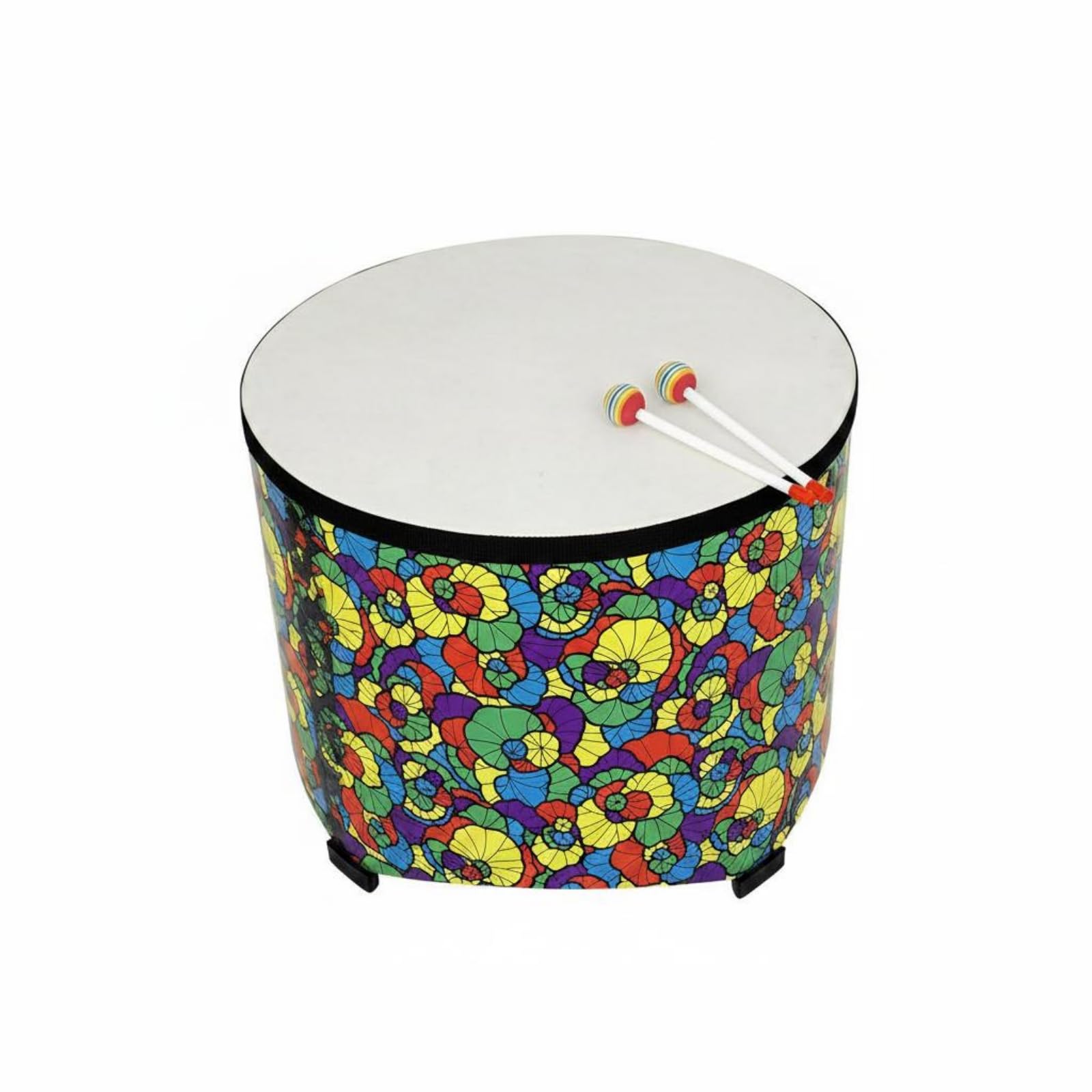Kinder Percussion Drum Rhythm Trommel Handtrommel Bodentrommel mit Deutlichem Beat für Sichere Orientierung Und Musterlernen aus Holz für Unterricht Proben Gruppenworkshops