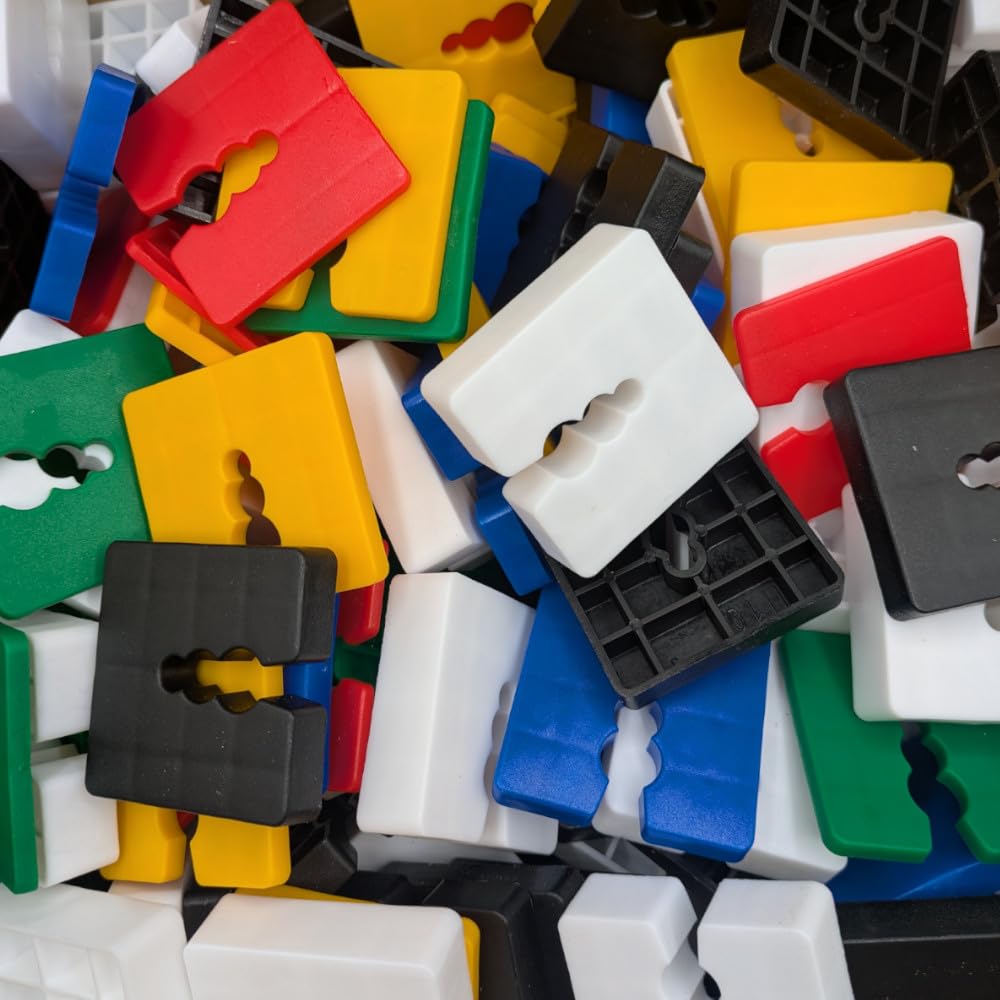 Assortiment de 140 cales plastique pour réglage, calage 2,3,4,5,8,10,15 mm
