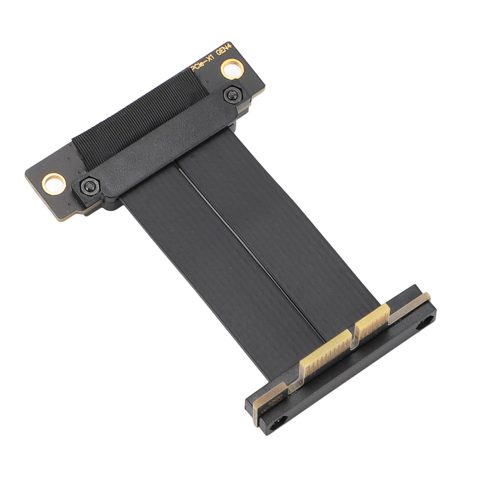 PCIe 4.0 X1 Przedłużacz Riser Kabel Dual 90 stopni kąt prosty GPU Riser kabel do M.2, WiFi, Firewire, USB, Sound Cards (5 cm)