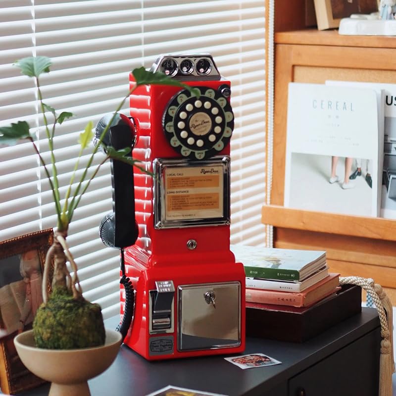Amazon | Ryan Bros. 1950年代 アメリカン レトロ 公衆電話 貯金箱