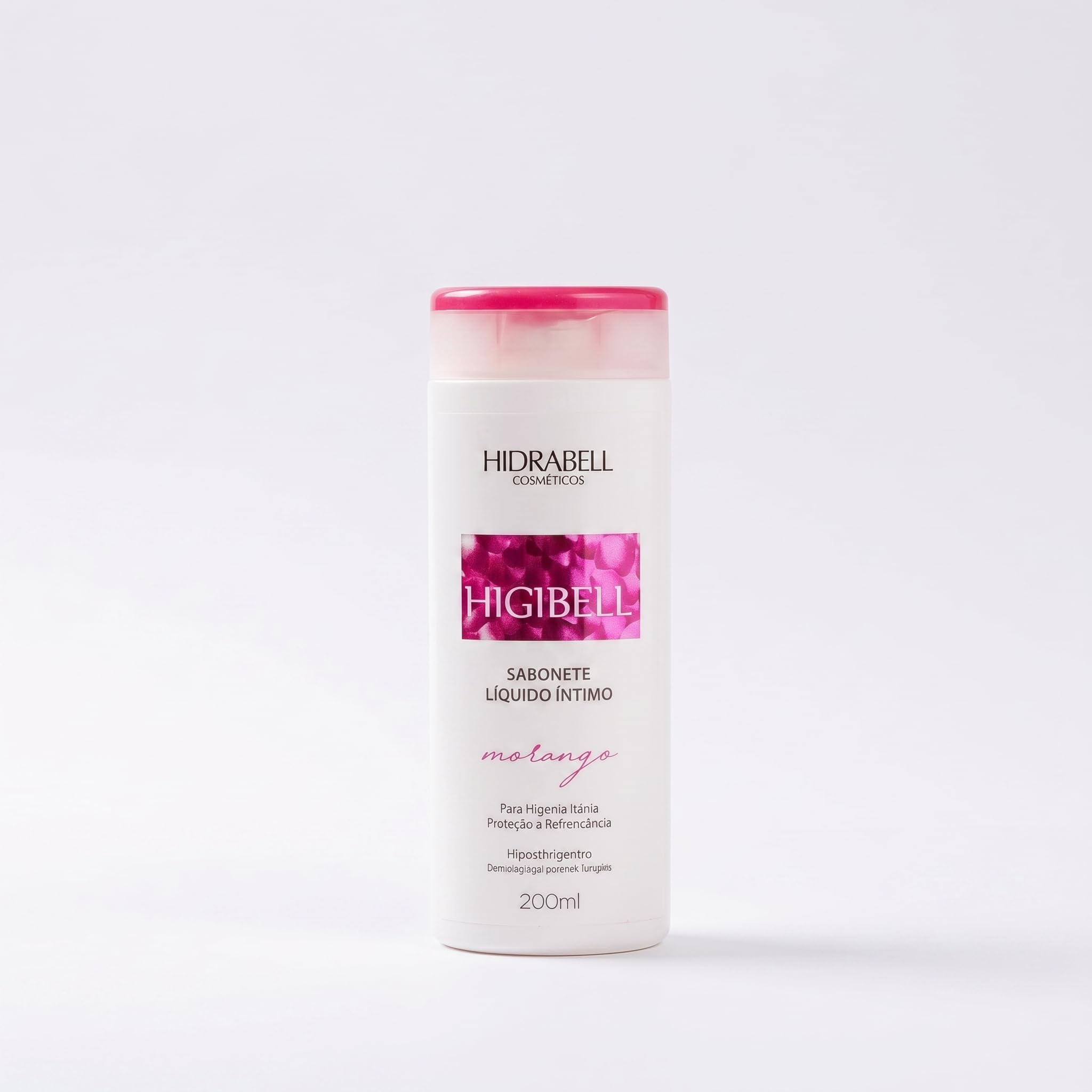 Hidrabell Sabonete Íntimo Líquido Morango 200ml | Higiene Feminina e Masculina |