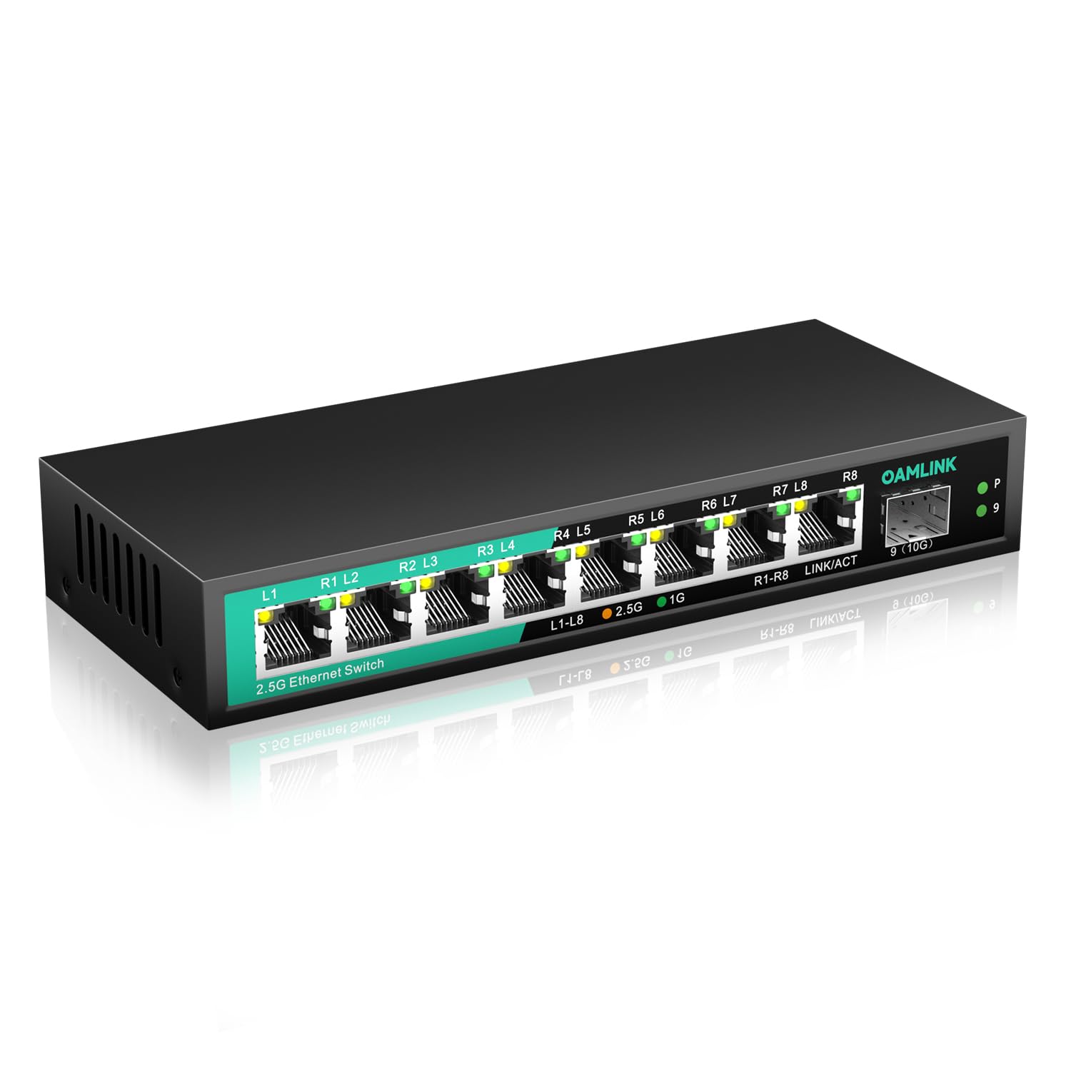 Amazon.co.jp: OAMLINK 8ポート 2.5G スイッチングハブ 非管理型 (2.5G 