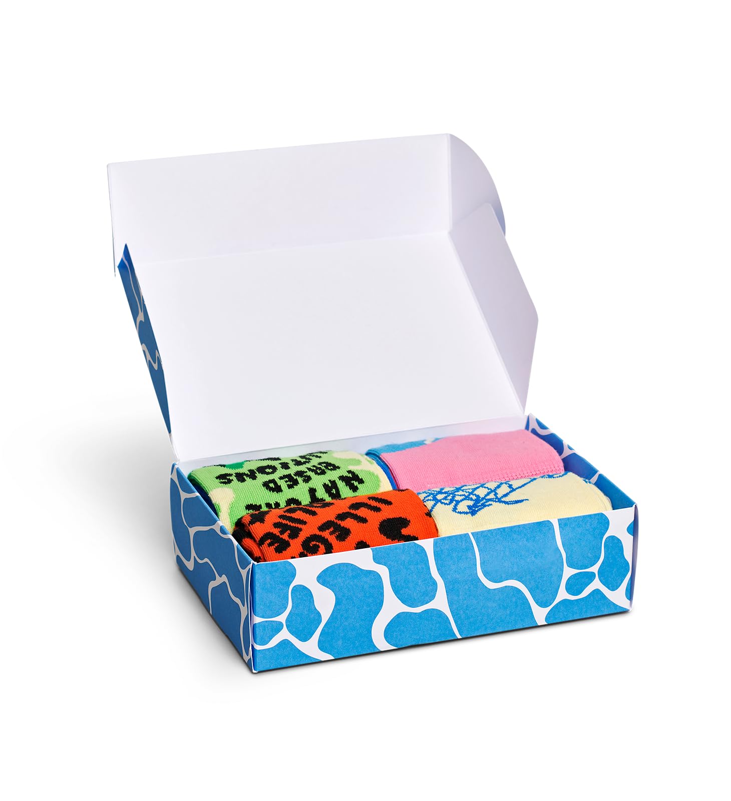Happy Socks Calcetines Azules – Calcetines de Algodón en Divertidas Cajas de Regalo – Calcetines para Hombre y Mujer