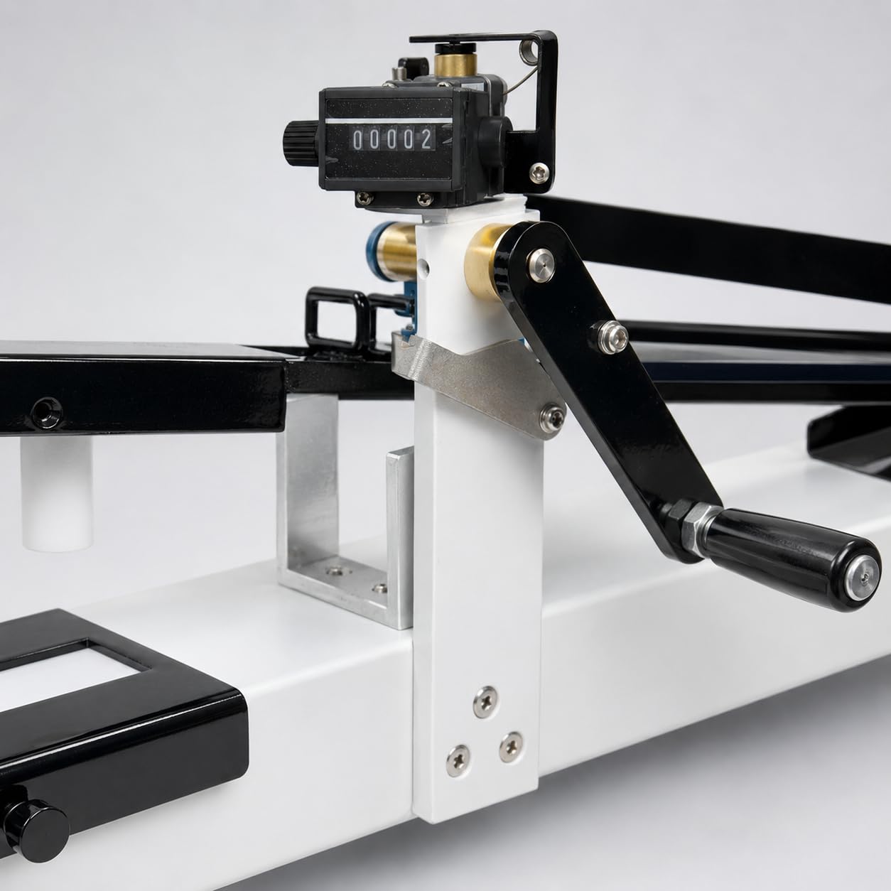 Crockmeter Reibeechtheitstester, Trocken- und Nass-Farbtransfer-Testgerät mit Zählanzeige und 16 mm Reibkopf für Textilanalyse