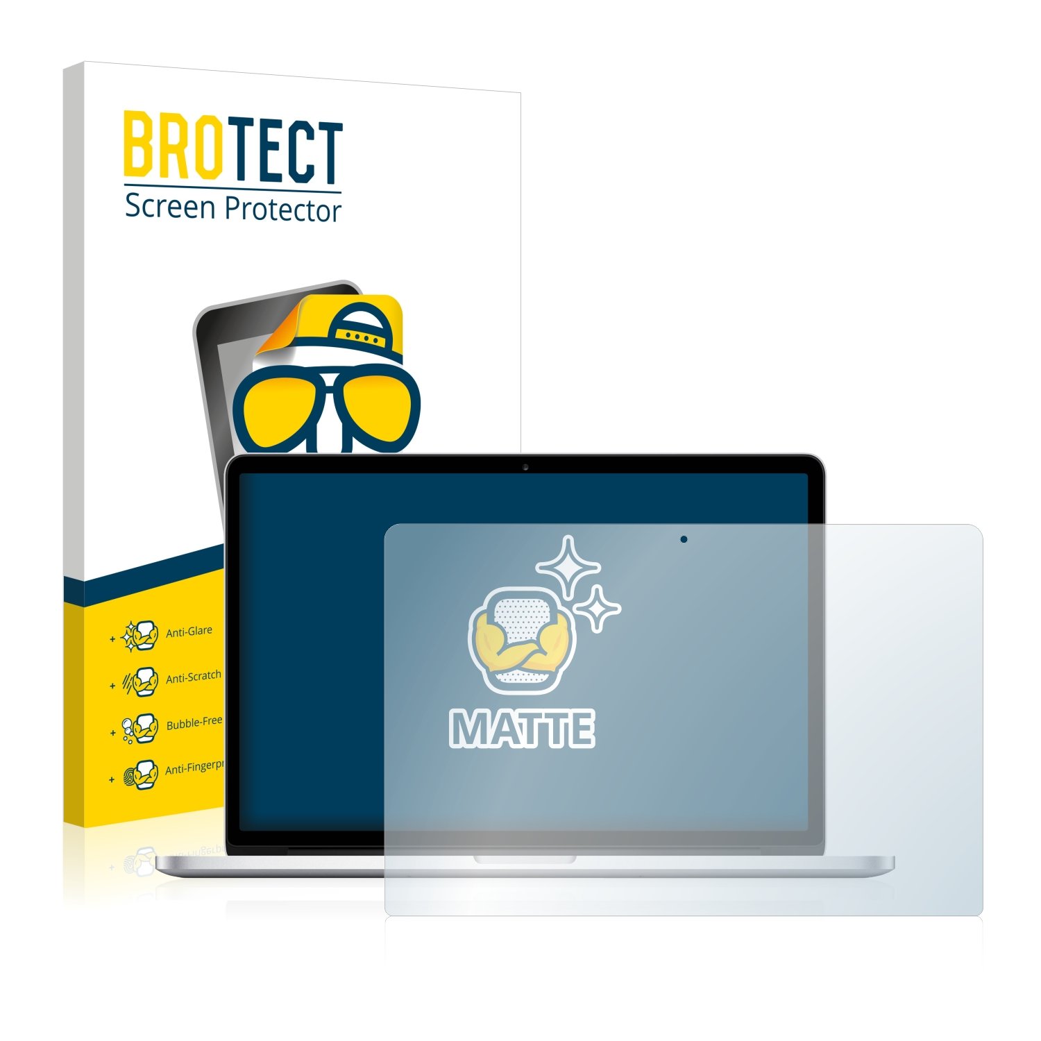 BROTECT Protector Pantalla Anti-Reflejos para Apple MacBook Pro Retina 15" 2015 Película Mate Anti-Huellas