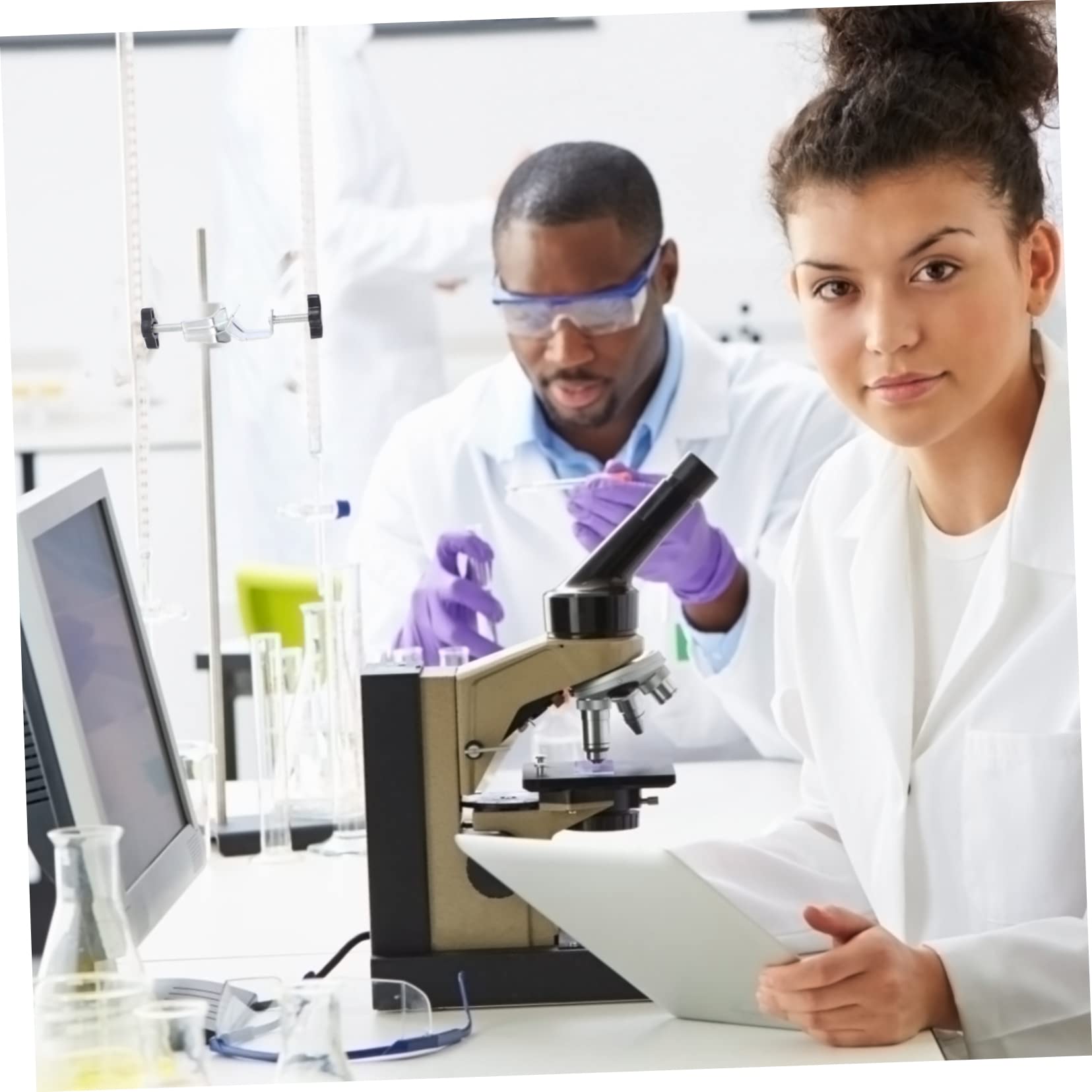 PRETYZOOM 3sets Heavy Duty Stand Holder by Laboratory Right Angle Accessory 2pcs*3