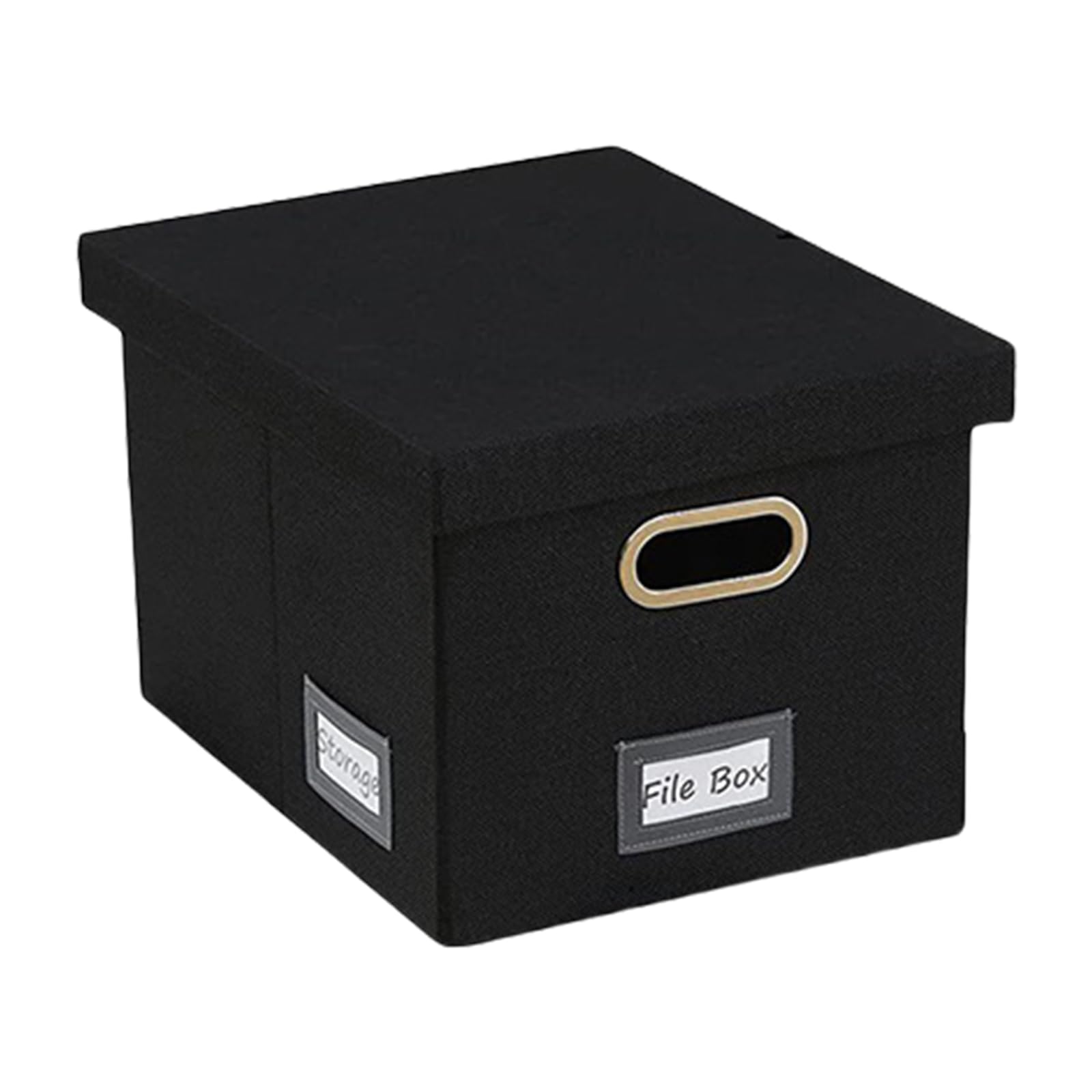 HDOYTXXM Dustproof File Organizers Box Foldable Document with Lids Filing for Home School