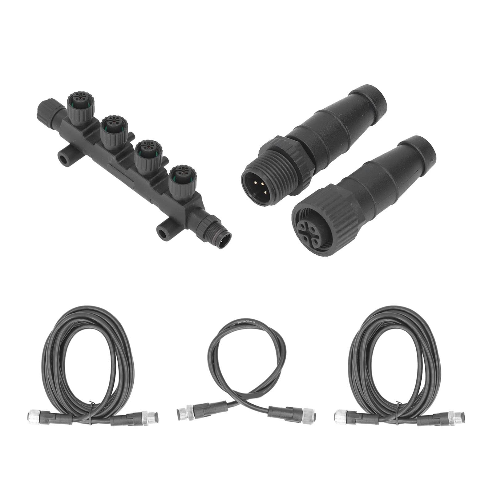 Starter Kit NMEA 2000 Starter Kit, Marine NMEA 2000 Starter Kit Connettore del Cavo di Terminazione Combinazione ABS Antiruggine Universale N2K T Connettore N2K 4 Vie Block