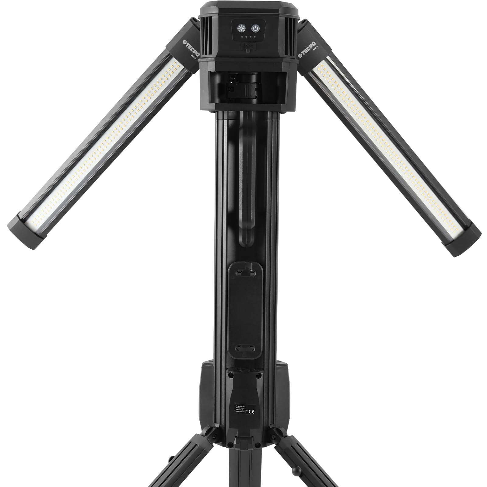 TECPO LED Baustrahler 10.000 Lumen Akku Arbeitsstrahler Compact Connect Plus