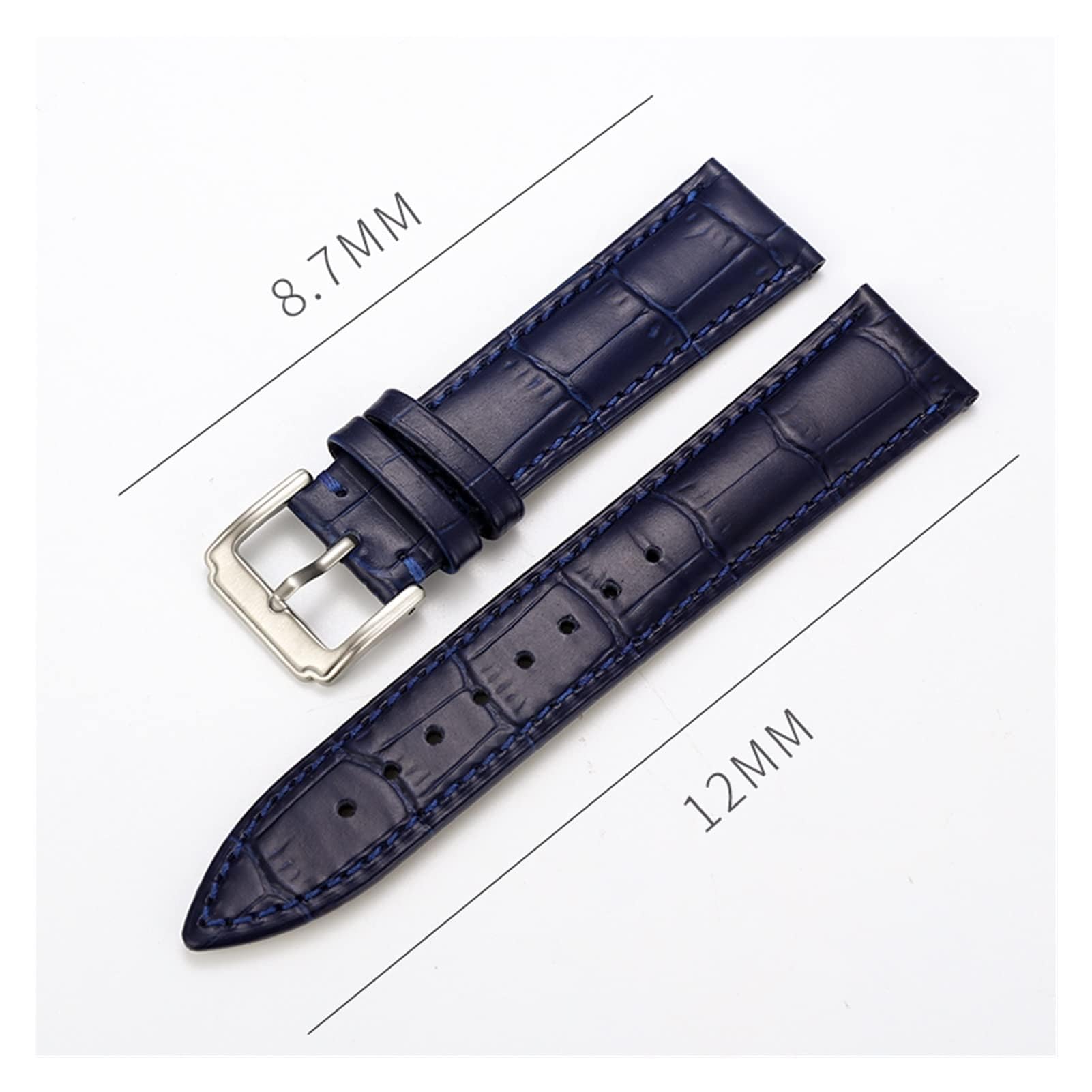 18mm 20mm 22mm 24mm Skórzany pasek do zegarka Pasek z paskami Pasuje do Gear S3 42mm 46mm