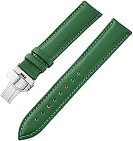 QPALCOY 12 14 16 18 20 22 24mm Leather Watch Band Wristwatch Strap Women Men Butterfly Buckle Wristband With Pins