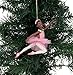 Resin African American Ballerina Ornament Set Of 2 for Christmas