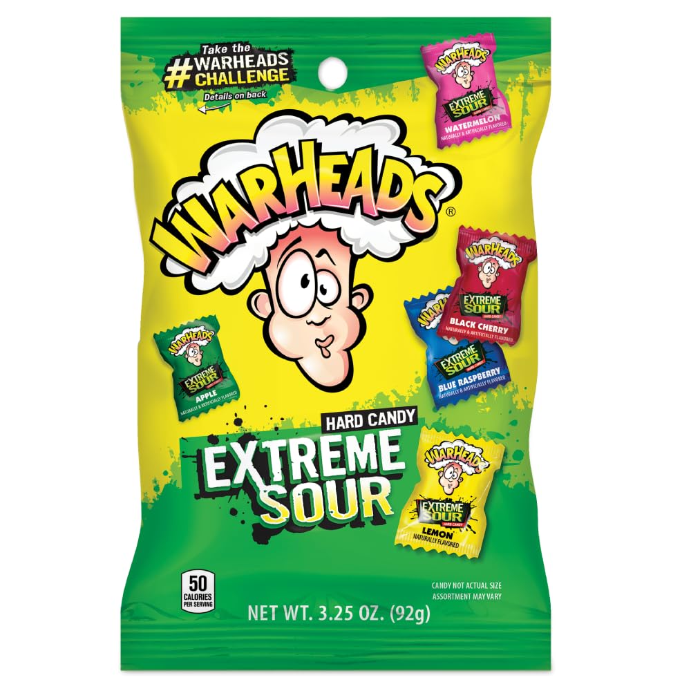 Warheads Extreme Sour Hard Candy 3.25oz Assorted Flavors