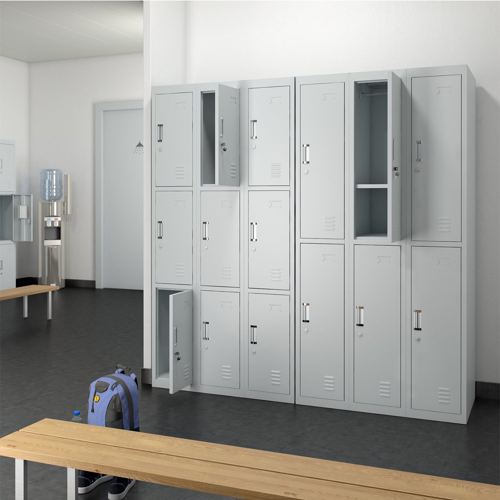 Armoire de vestiaire métal 9 Compartiments